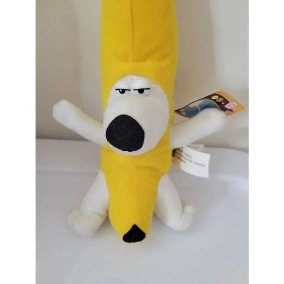 2004 Family Guy Brian Griffin Dog 9” Banana Peanut Butter Jelly Time Plush Toy, - Picture 2 of 5